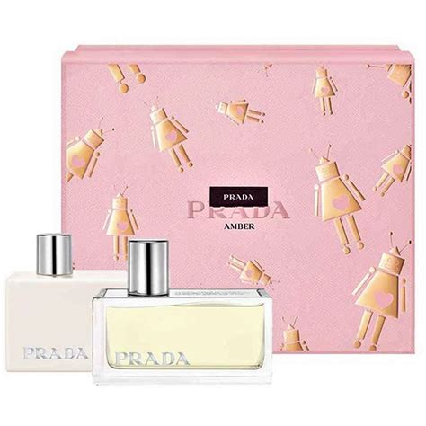 prada amber perfume set|Prada aftershave gift set.